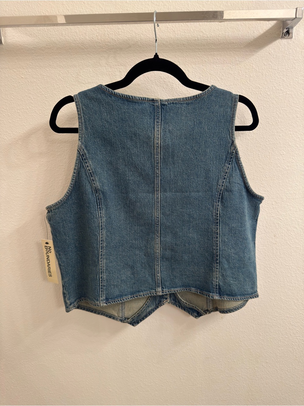 No Boundaries Blue Denim Sleeveless Tank Top